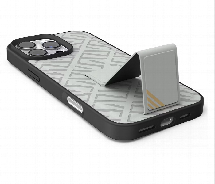 Levelo Morphix Cuero Gripstand Case For Iphone 16 Pro Grey - Zoom Image 4
