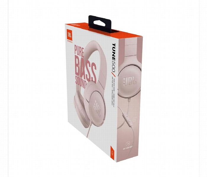 Jbl Tune 500 Wired On Ear Headphones Pink - Zoom Image 6