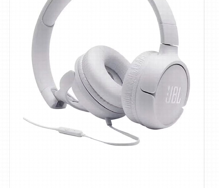 Jbl Tune 500 Wired On Ear Headphones White - Zoom Image 5
