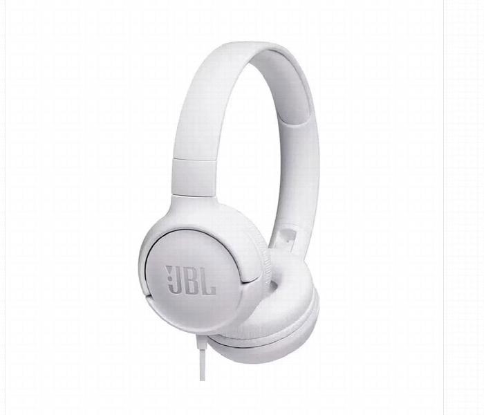 Jbl Tune 500 Wired On Ear Headphones White - Zoom Image 1