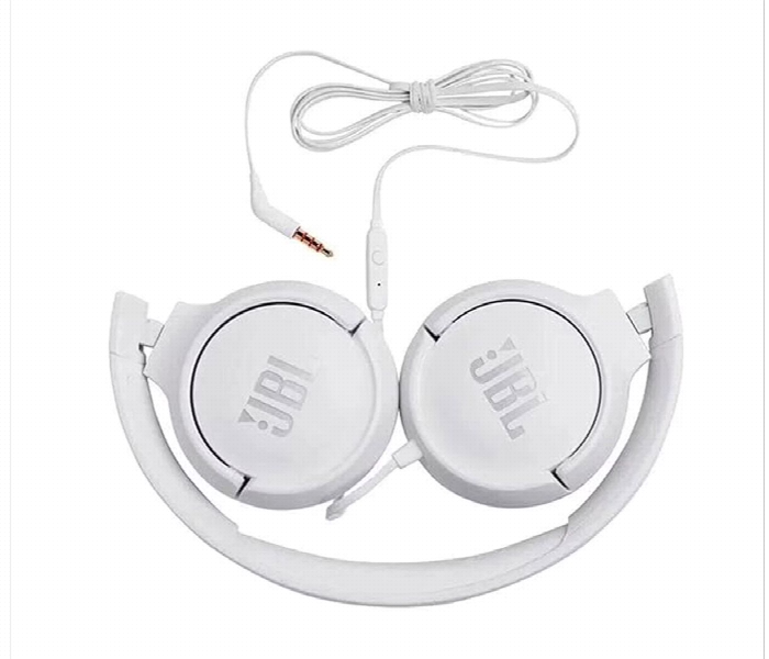 Jbl Tune 500 Wired On Ear Headphones White - Zoom Image 4