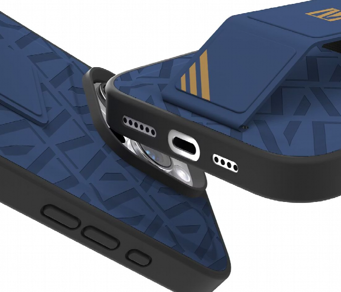 Levelo Morphix Cuero Gripstand Case For Iphone 16 Pro Blue - Zoom Image 3