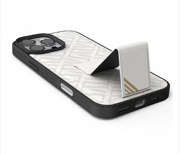 Levelo Morphix Cuero Gripstand Case For Iphone 16 Pro White - Zoom Image 2