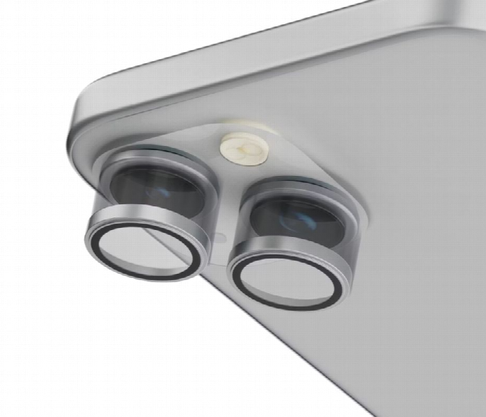 Levelo Lucent Duo 9H Camera Lens Protector Ip15 Or 15 Plus  Silver - Zoom Image 1