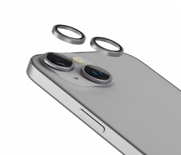 Levelo Lucent Duo 9H Camera Lens Protector Ip15 Or 15 Plus  Silver - Zoom Image 2
