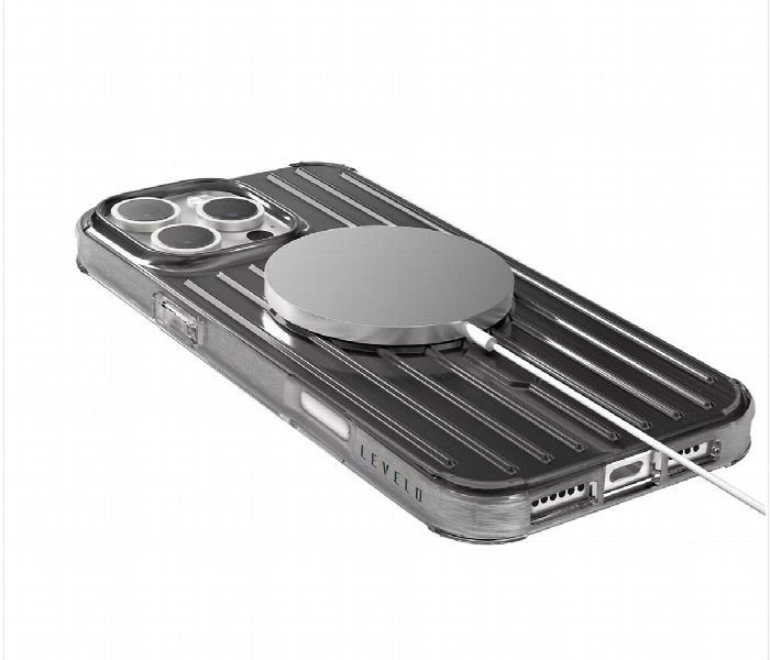 Levelo Cabin Magsafe Case For Iphone 16 Pro Silver - Zoom Image 3
