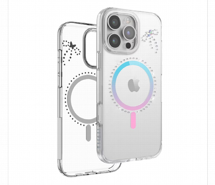 Levelo Butterfly Magsafe Case For Iphone 16 Pro Max Transparent Or Iridescent - Zoom Image 1