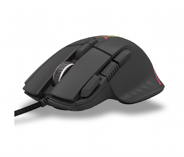 Porodo Gaming 8D Wired Mouse Rgb 12800 Dpi Black - Zoom Image 2