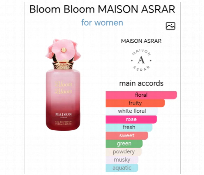 Maison Asrar Bloom Bloom  Eau De Parfum 100Ml - Zoom Image 5