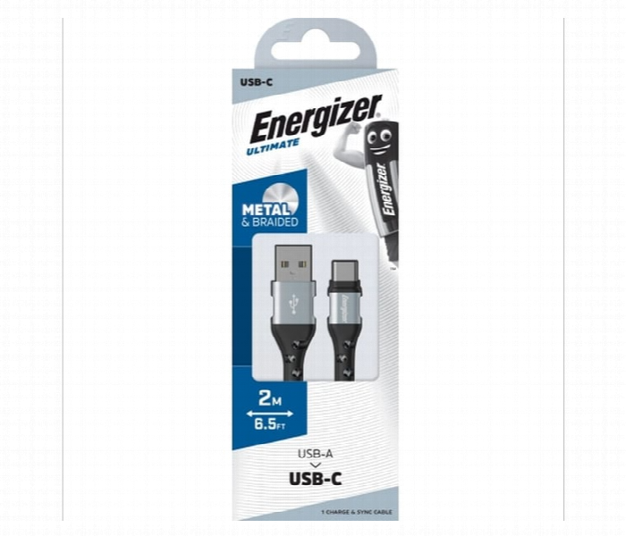 Cable Usbc Braided  Metal 2M Silver - Zoom Image