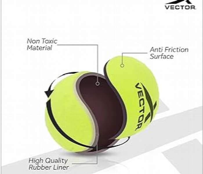 Vector X Tennis Ball Asrtd Colour - Zoom Image 2