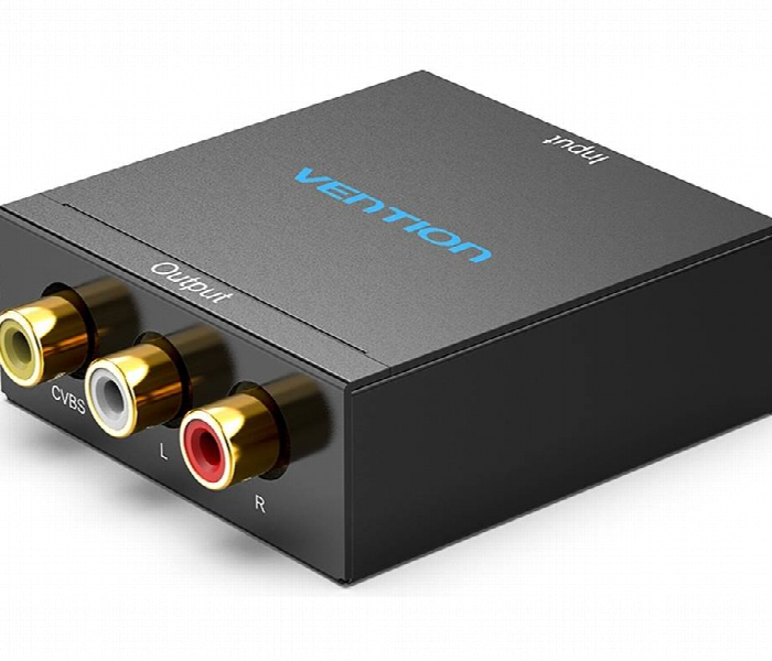 Vention Hdmi To Rca Converter Black Metal Type Aeebo - Zoom Image 2