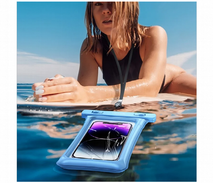 Usams Waterproof Pouch Universal 7 Inch Waterproof Case Dry Bag Ipx8 10M Underwater Phone Protector Pink - Zoom Image 2