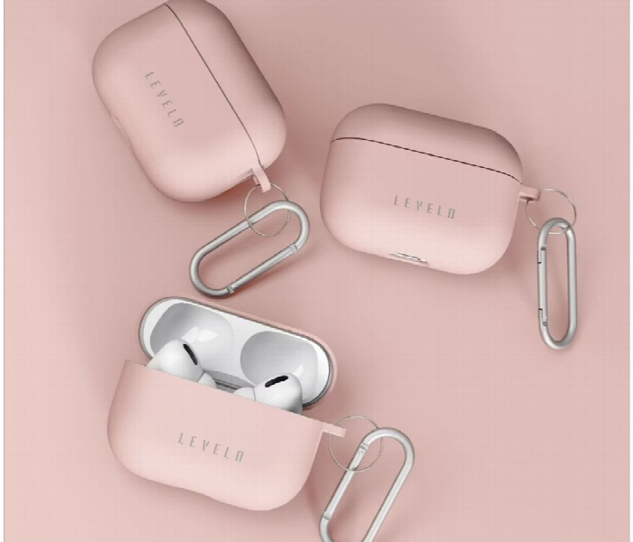 Levelo Gorra Silicone Airpods Pro Case Pink - Zoom Image 3