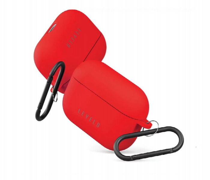 Levelo Gorra Silicone Airpods Pro Case Red - Zoom Image 2