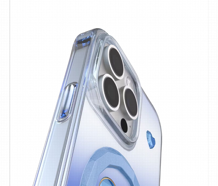 Levelo Hearts Magsafe Case For Iphone 16 Pro Max Blue - Zoom Image 6
