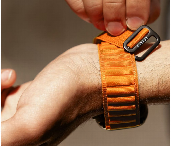 Levelo Ace Loop Nylon Watch Strap 49Mm  Orange - Zoom Image 4