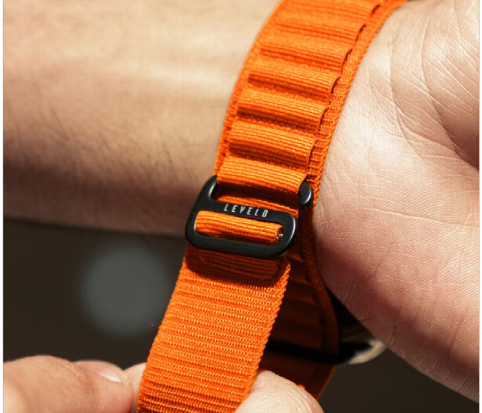 Levelo Ace Loop Nylon Watch Strap 49Mm  Orange - Zoom Image 3