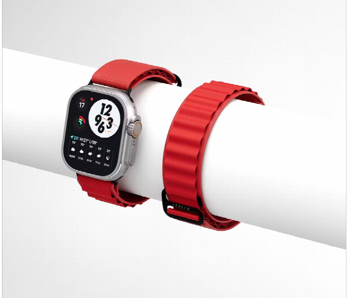 Levelo Ace Loop Nylon Watch Strap 49Mm  Red - Zoom Image 2
