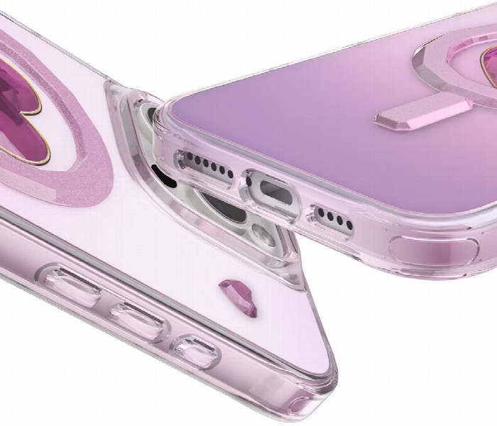 Levelo Hearts Magsafe Case For Iphone 16 Pro Max Pink - Zoom Image 2