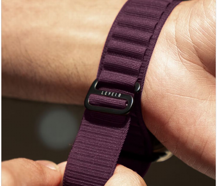 Levelo Ace Loop Nylon Watch Strap 49Mm  Purple - Zoom Image 4