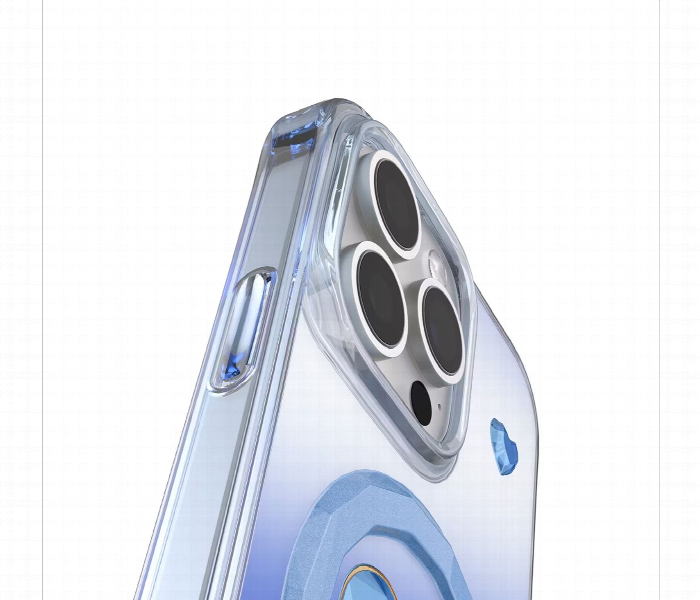 Levelo Hearts Magsafe Case For Iphone 16 Pro Blue - Zoom Image 6