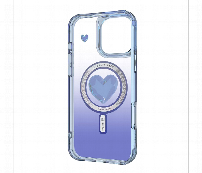 Levelo Hearts Magsafe Case For Iphone 16 Pro Blue - Zoom Image 4