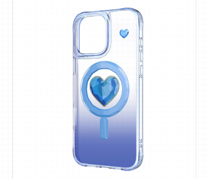 Levelo Hearts Magsafe Case For Iphone 16 Pro Blue - Zoom Image 3