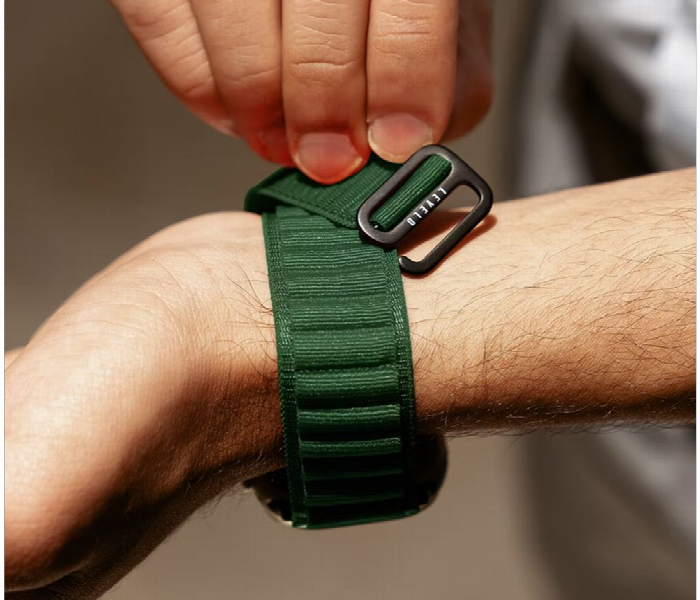 Levelo Ace Loop Nylon Watch Strap 49Mm  Green - Zoom Image 3