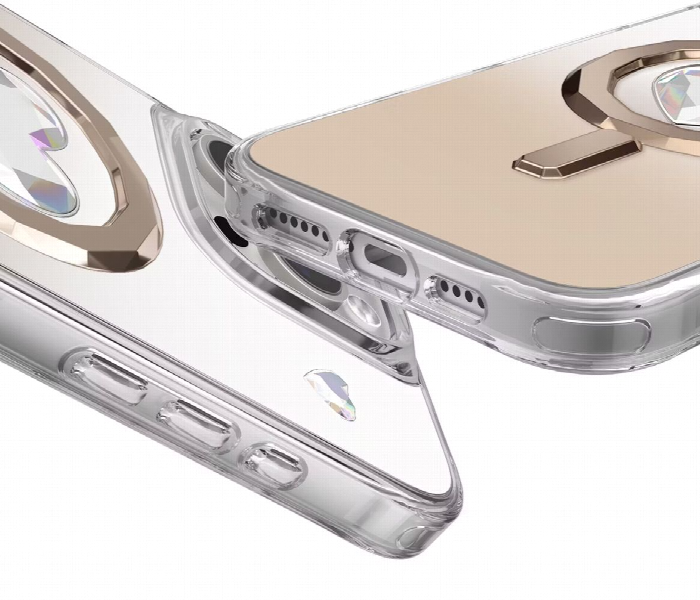 Levelo Hearts Magsafe Case For Iphone 16 Pro Rose Gold - Zoom Image 2