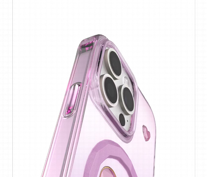 Levelo Hearts Magsafe Case For Iphone 16 Pro Pink - Zoom Image 6