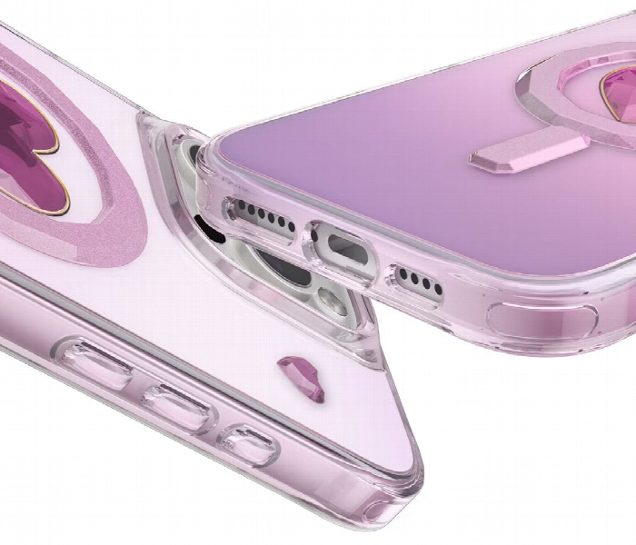 Levelo Hearts Magsafe Case For Iphone 16 Pro Pink - Zoom Image 2