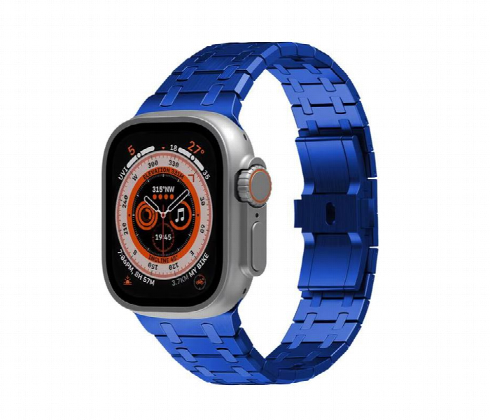 Levelo Royallink Stainless Steel Metal Watch Strap Blue - Zoom Image 1