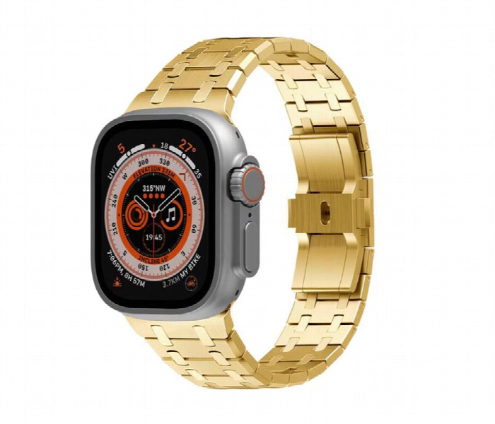 Levelo Royallink Stainless Steel Metal Watch Strap Gold - Zoom Image 1