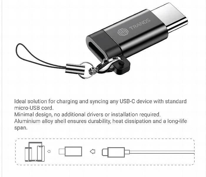 Trands Micro To Type C Connector Adapter - Zoom Image 3