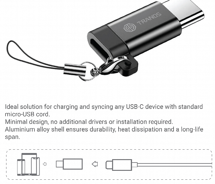 Trands Micro To Type C Connector - Zoom Image 3