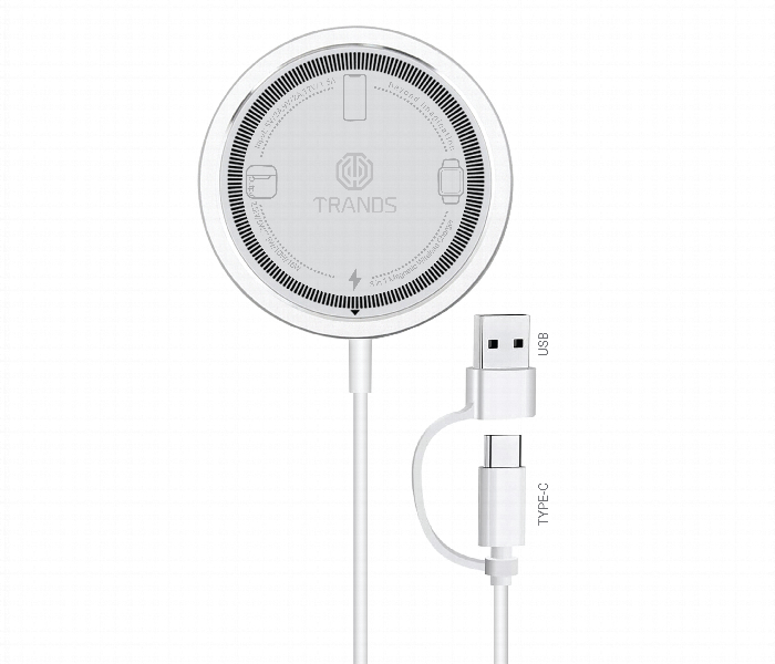 3 In 1 Wireless Charger With 2 In 1 Cable - Zoom Image