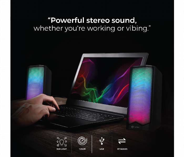 Desktop Speaker With Usb 3.5Mm And Bluetooth Function - Zoom Image