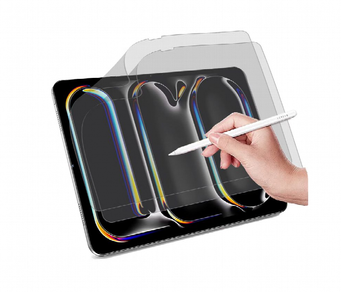 Levelo High Silicone Aluminum Glass Privacy Screen Protector For Ipad Pro 11Inch  2024 - Zoom Image 3