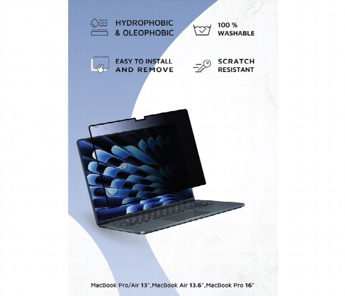 Levelo Airshield Air Adsorption Privacy Screen Protector For Macbook Pro 14 Inch - Zoom Image 5