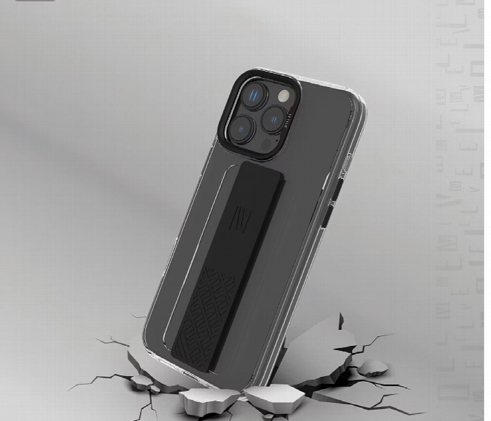 Levelo Graphia Imd Silicone Grip Case For Iphone 16 Pro Max Black - Zoom Image 5