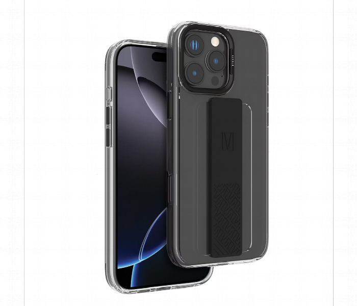 Levelo Graphia Imd Silicone Grip Case For Iphone 16 Pro Max Black - Zoom Image 1