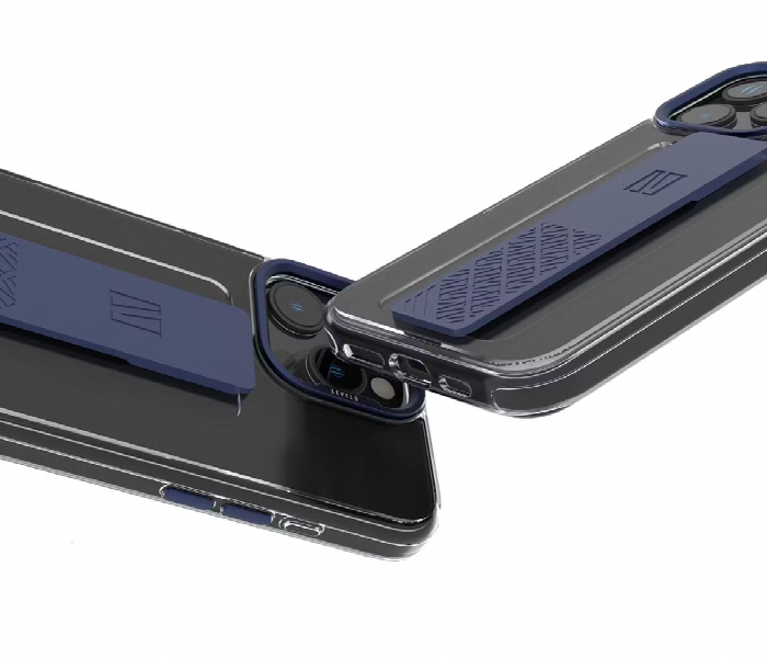 Levelo Graphia Imd Silicone Grip Case For Iphone 16 Pro Max Blue - Zoom Image 2