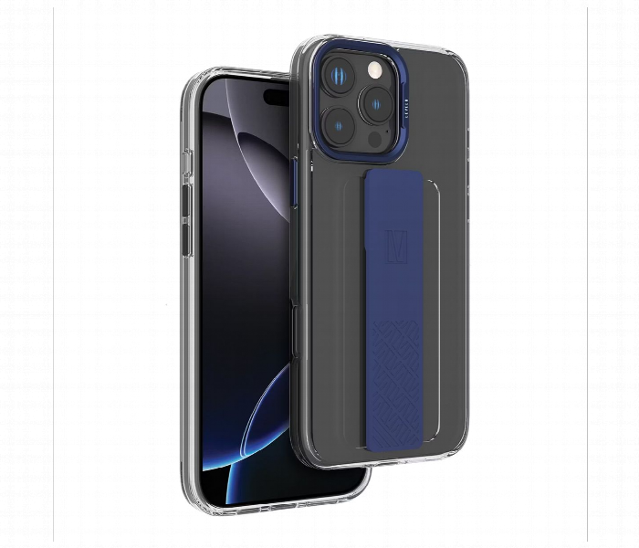 Levelo Graphia Imd Silicone Grip Case For Iphone 16 Pro Max Blue - Zoom Image 1