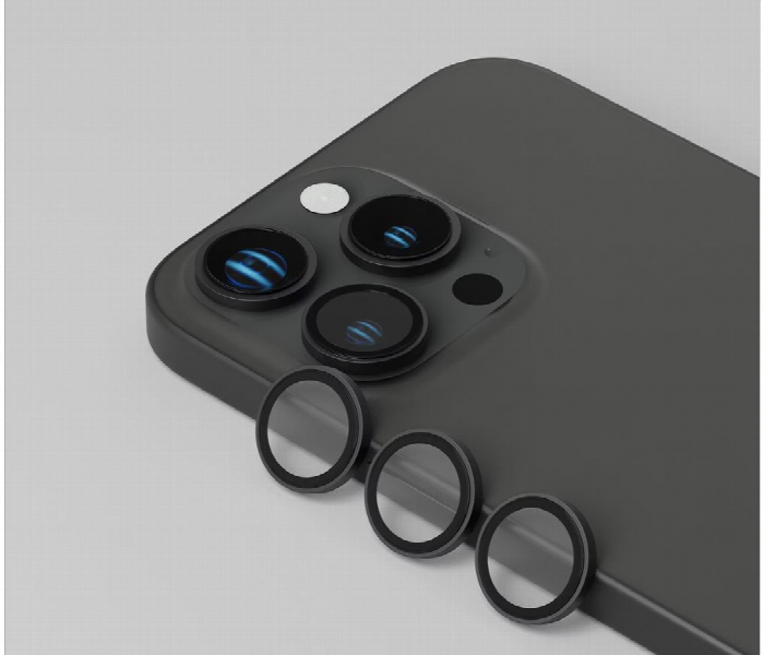 Levelo Trio Lens Protector For Iphone 16 Pro Or Pro Max Black Titanium - Zoom Image 2