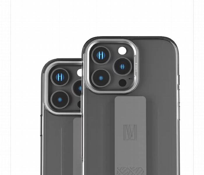 Levelo Graphia Imd Silicone Grip Case For Iphone 16 Pro Max Grey - Zoom Image 5