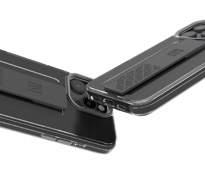 Levelo Graphia Imd Silicone Grip Case For Iphone 16 Pro Max Grey - Zoom Image 2