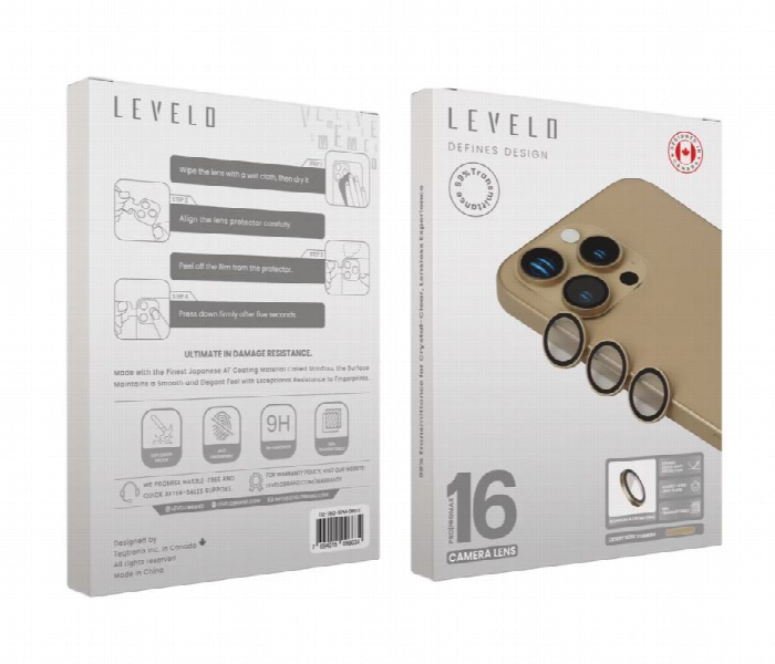 Levelo Trio Lens Protector For Iphone 16 Pro Or Pro Max Desert Rose Gold - Zoom Image 3
