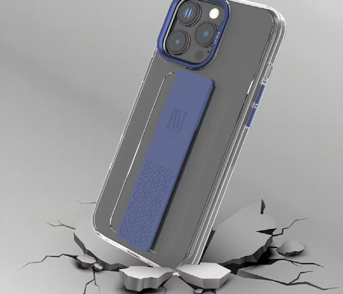 Levelo Graphia Imd Silicone Grip Case For Iphone 16 Pro Blue - Zoom Image 4