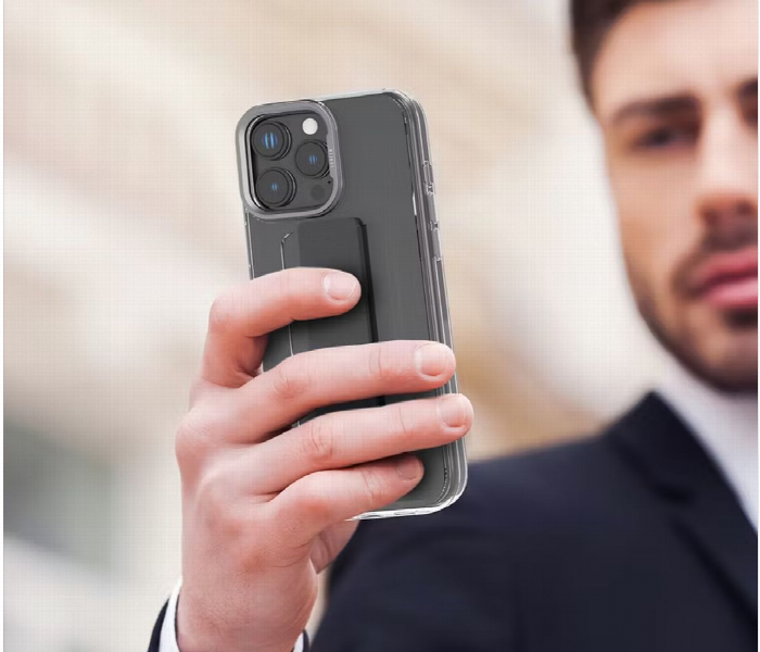 Levelo Graphia Imd Silicone Grip Case For Iphone 16 Pro Grey - Zoom Image 6